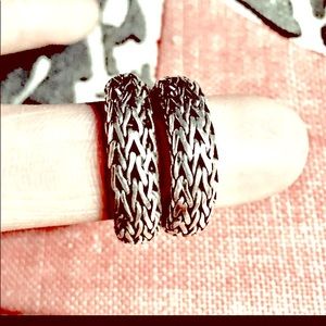 John Hardy SS Mesh S/M Hoops